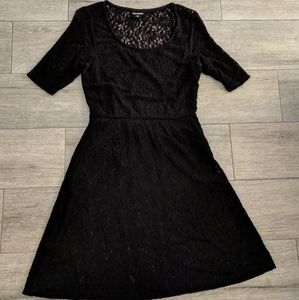 VEUC || Black Lace Dress